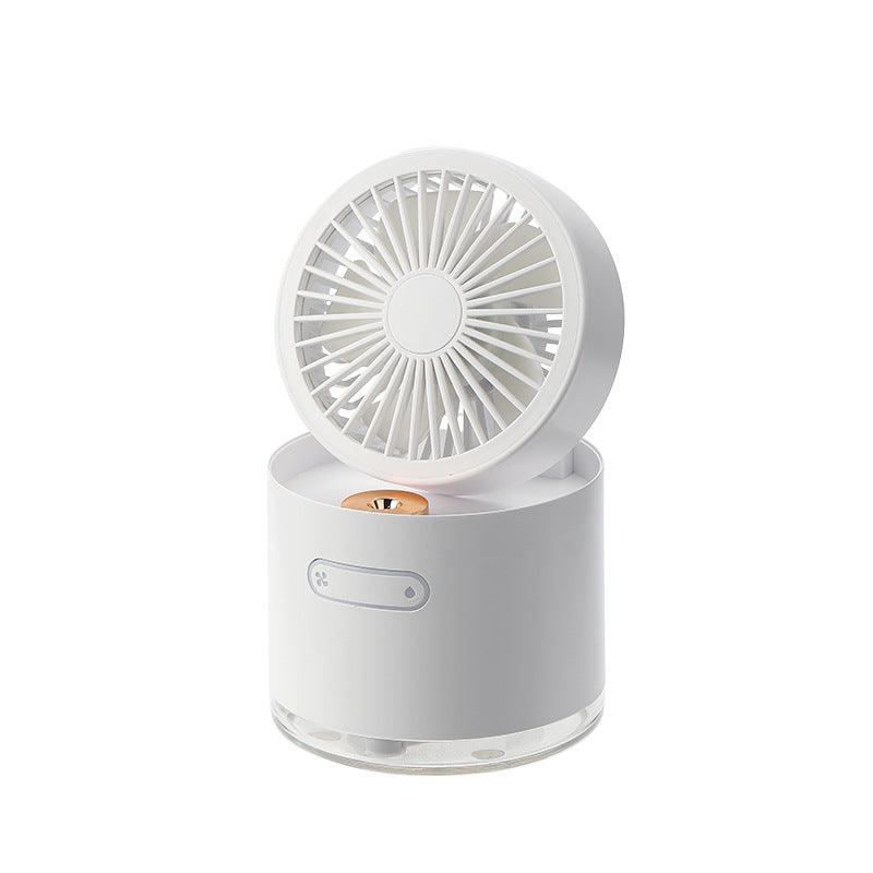 Spray mini fan mini portable mute desktop cooling water mist humidifier small rechargeable big wind - Nioor