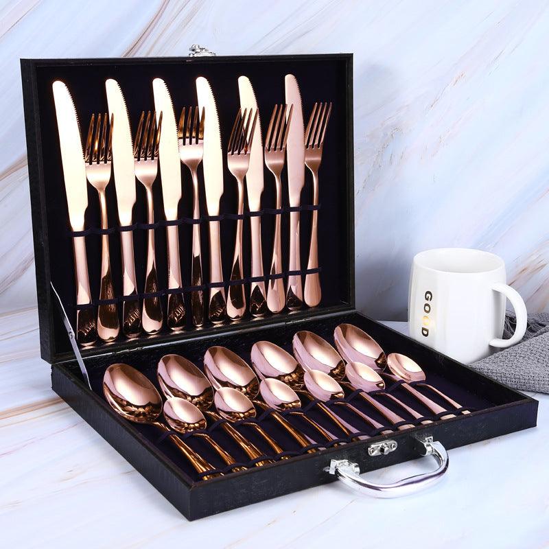 24-piece set of colorful western steak knife - Nioor