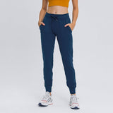 High-waist Yoga Women's Quick-drying Elasticated Slim Slimming Track Pants - Nioor