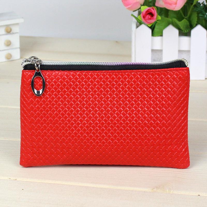 Women's Creative Zero Purse 10 Yuan Store Pu Zipper Pocket Pocket Candy Color Mini Coin Bag Handbag - Nioor