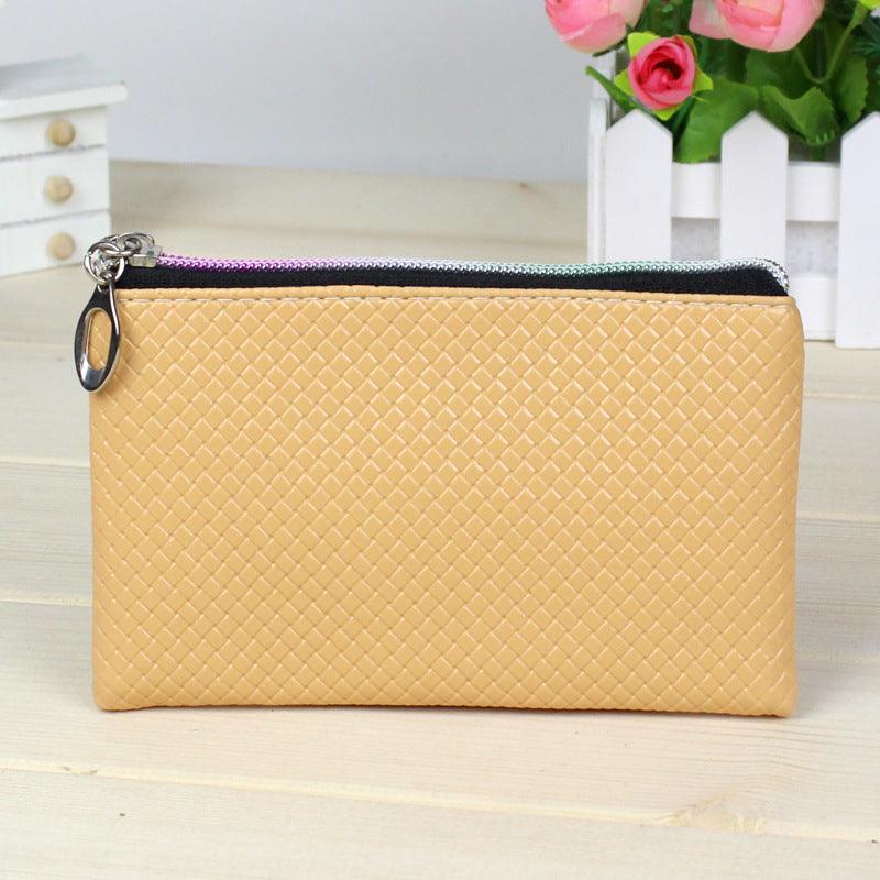 Women's Creative Zero Purse 10 Yuan Store Pu Zipper Pocket Pocket Candy Color Mini Coin Bag Handbag - Nioor