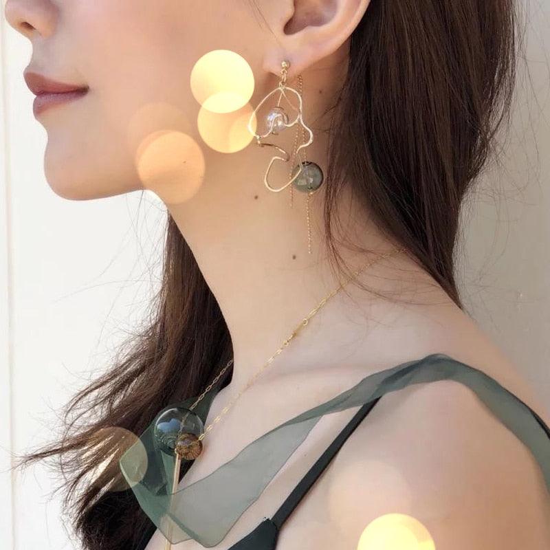 Metal earrings - Nioor