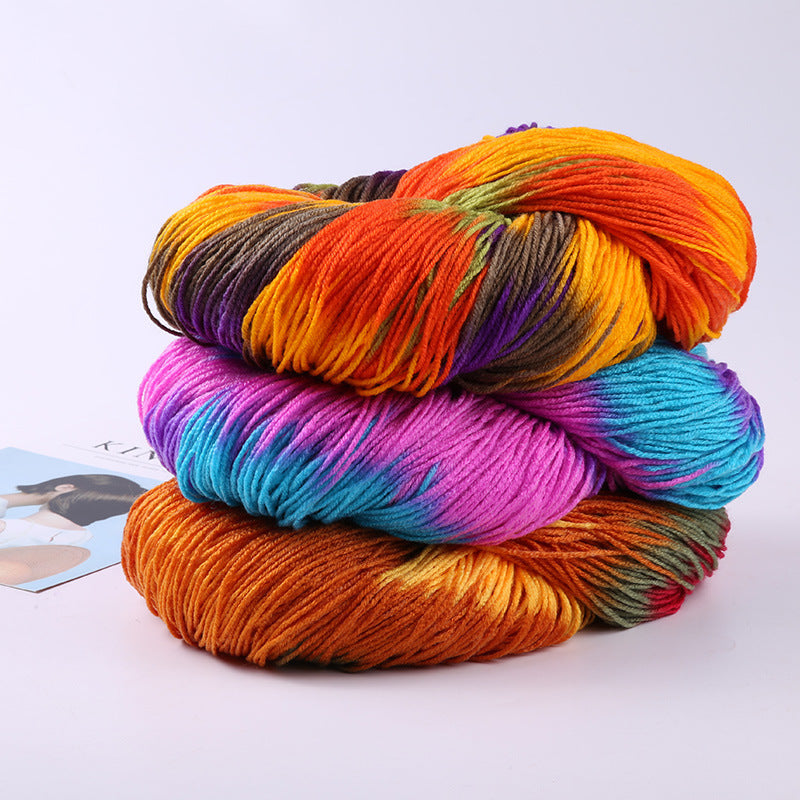 Fancy section dyed pure acrylic yarn