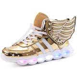 Rechargeable wings glitter sneakers - Nioor