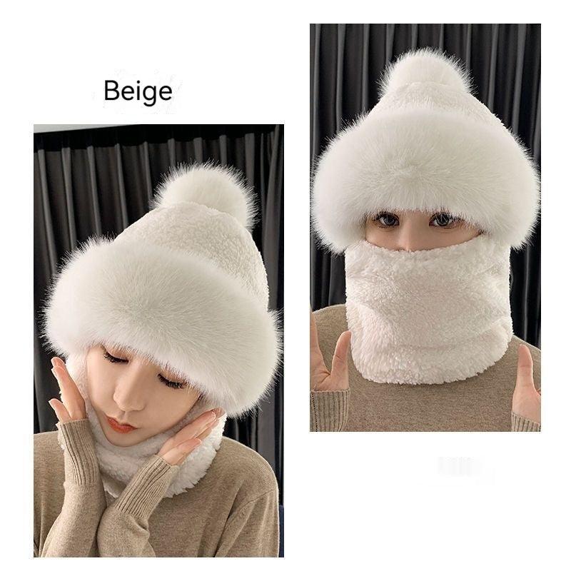 Hat Ear Protection And Wind Protection Outdoor Female Single-layer Fleece-lined - Nioor