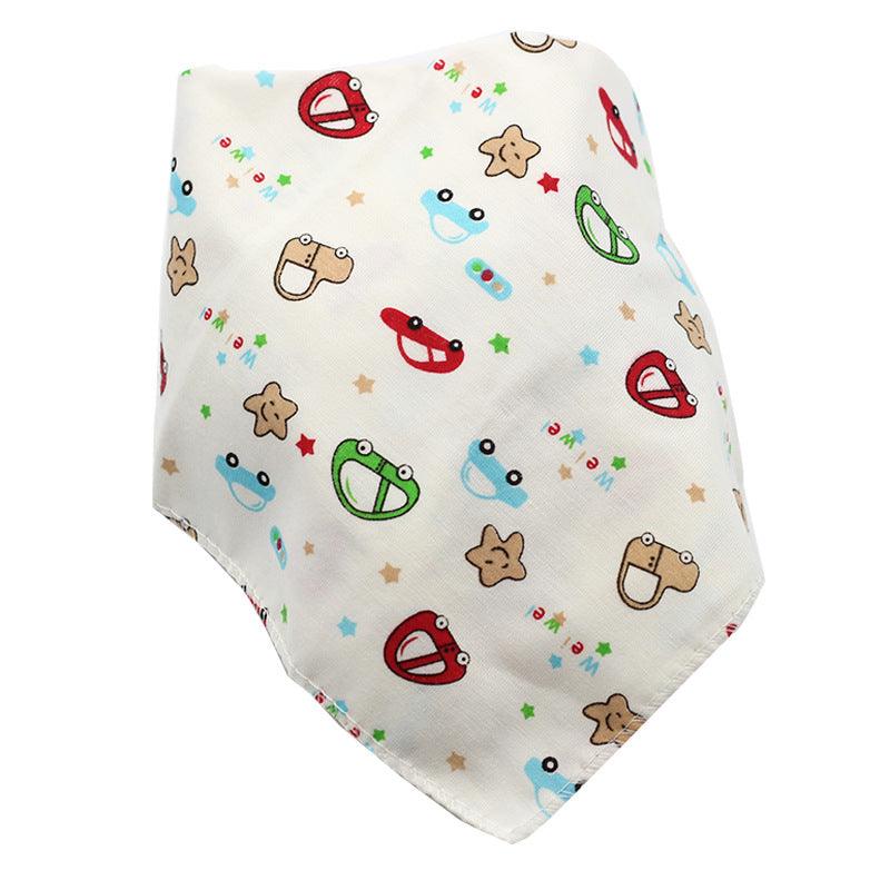 Baby Bibs Waterproof Triangle Cotton Cartoon Child Baberos Bandana Bibs Dribble Bibs Newborn Slabber Absorbent Cloth - Nioor