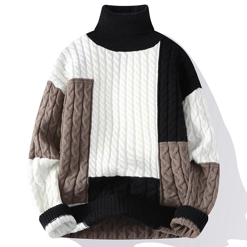 Couple Wear Turtleneck Pullover Thick Sweater Soft Warm Pure Cashmere Simple Bottoming Shirt - Nioor