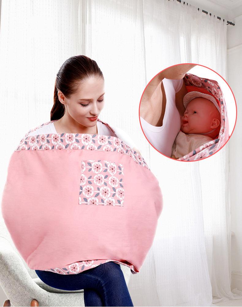 Baby Wrap Carrier Sling Adjustable Infant Comfortable Nursing Cover Soft Breathable Breastfeeding Carrier - Nioor