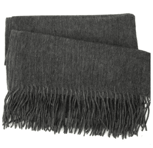 Men's cashmere scarf virgin woollen popular wild solid color warm thick scarf monochrome shawl - Nioor