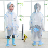 Poncho kid student raincoat