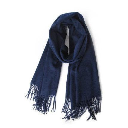 Faux Cashmere Scarf Solid Color Winter - Nioor