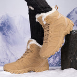 Men's Snow Boots Thickened Thermal Middle Tube