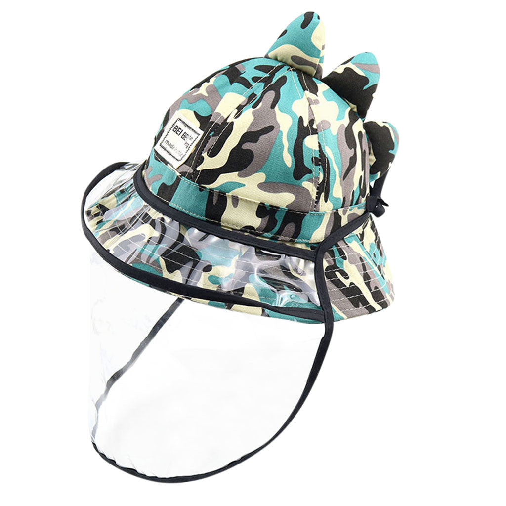 Camouflage dinosaur shape protective cap