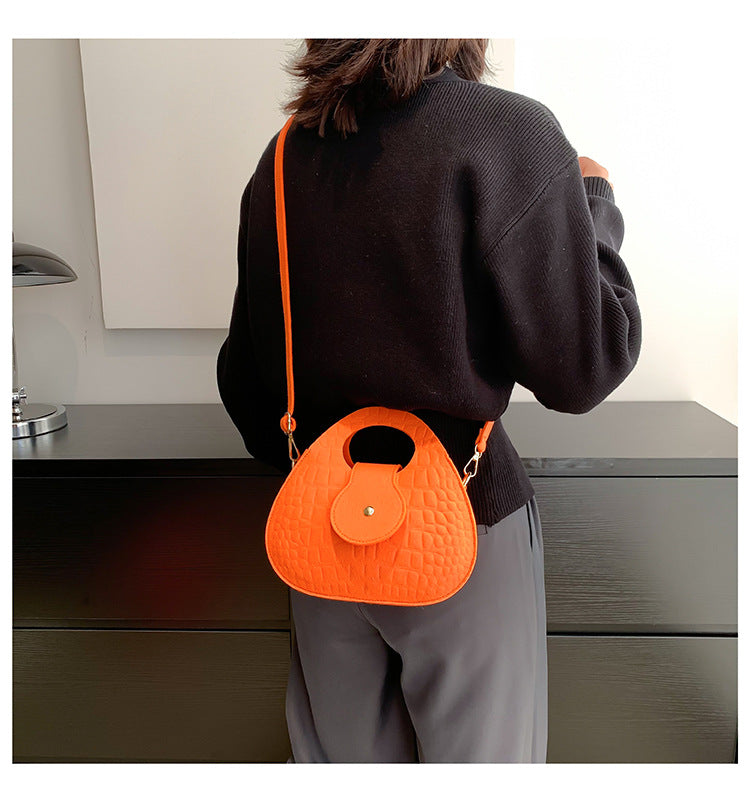 Shoulder Simple Portable Crossbody Commuting Small Round Bag