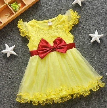 Baby Dress Girl Summer Short Sleeved Princess Skirt