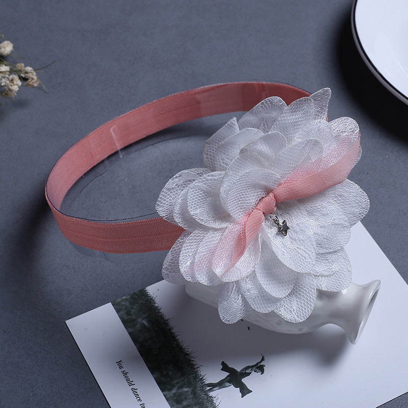 Children's lace flower headband