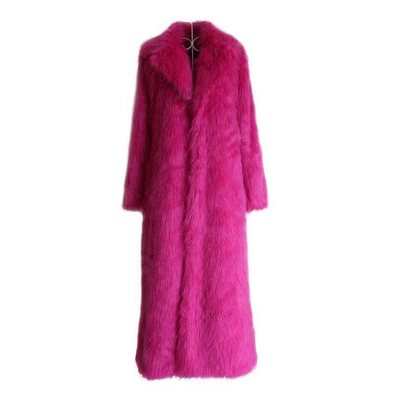 Fox Fur Jacket Super Long Luxury Domineering - Nioor