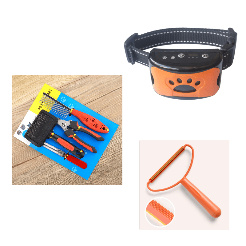 Dog Training Collar Waterproof Electric Pet Remote Control Rechargeable Dogs Trainer Bark Arrester With Shock Vibration Sound - Nioor