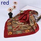 Spring New Versatile Large Kerchief Silk Scarf Classic Retro Printing - Nioor