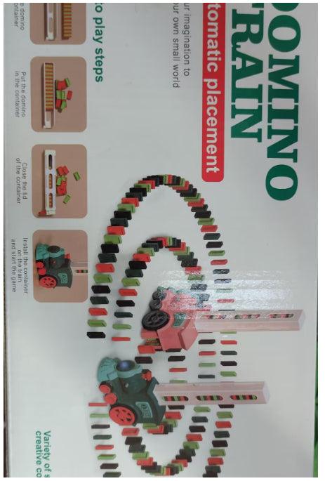 Domino Train Toys Baby Toys Car Puzzle Automatic Release Licensing Electric Building Blocks Train Toy - Nioor