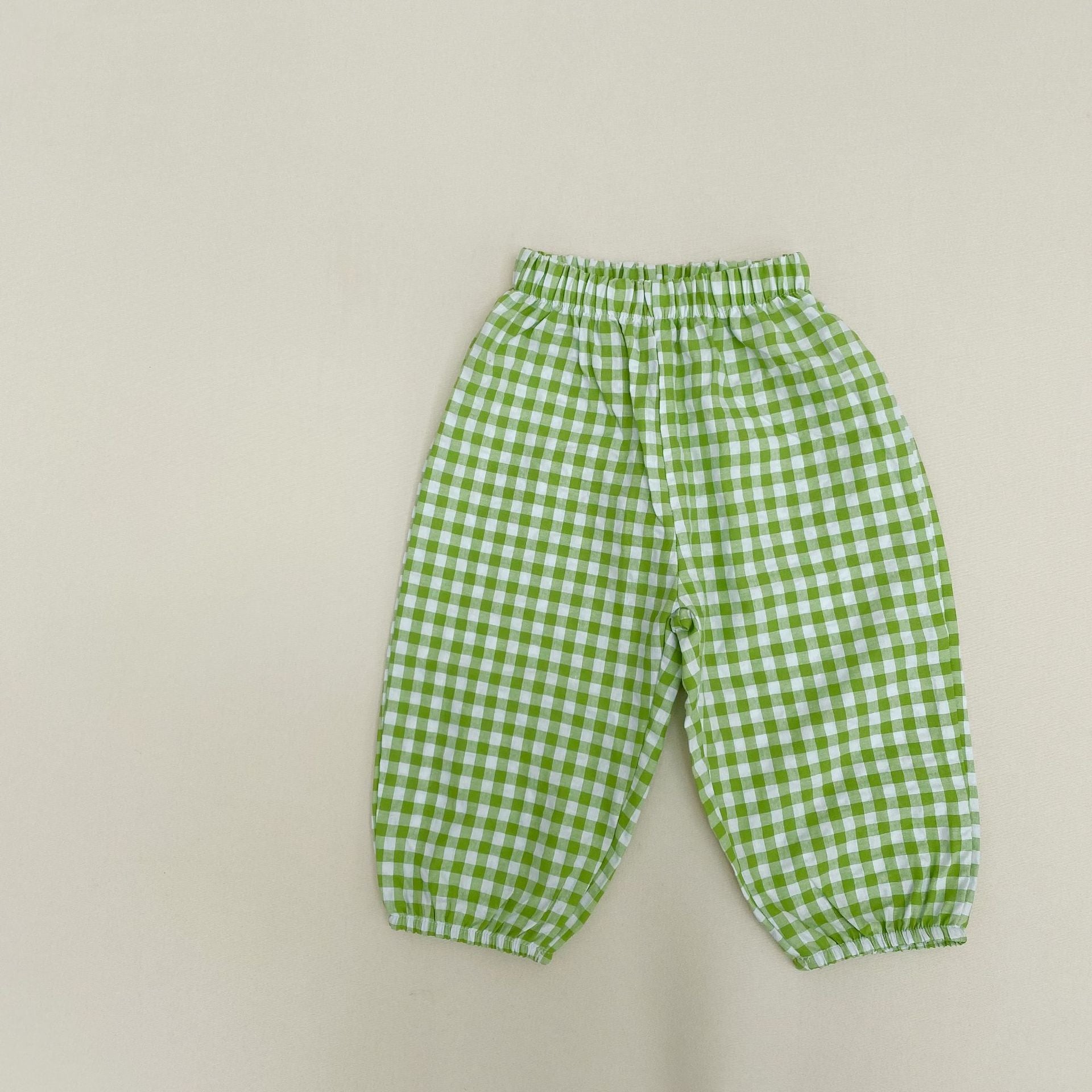 New Children's Anti - Mosquito Pants Plaid Casual Pants For Men