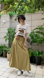 Slimming Temperament Mid-length Large Swing Skirt - Nioor