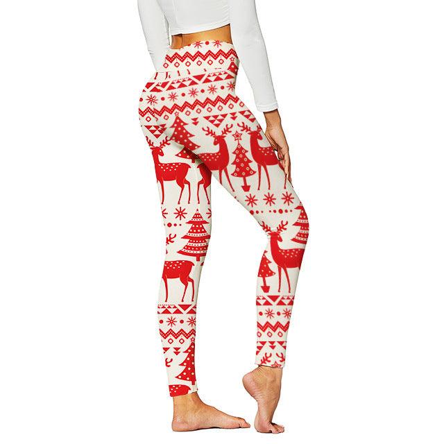 Christmas Pattern Yoga Pants Digital Printed - Nioor