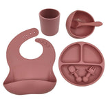 Baby Cutlery Set Silicone Bib Silicone Cup Spoon - Nioor