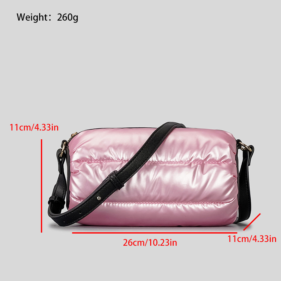 Space Down Cotton Jacket Cylinder Bag Is Fashionable And Minimalist