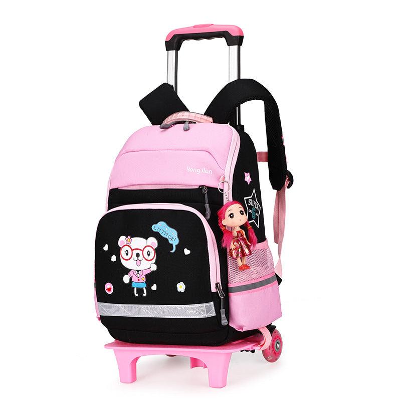 Korean Detachable Trolley Bag For Elementary School Students - Nioor