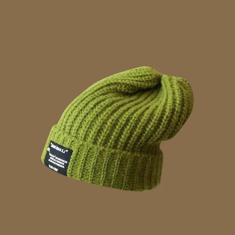 Big Face Makes Face Look Smaller Woolen Cap Warm Female - Nioor