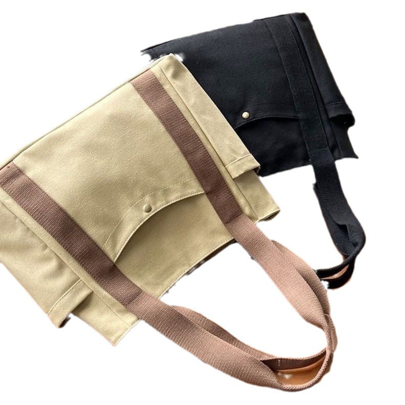 Commuter's All-matching Artistic One-shoulder Canvas Bag