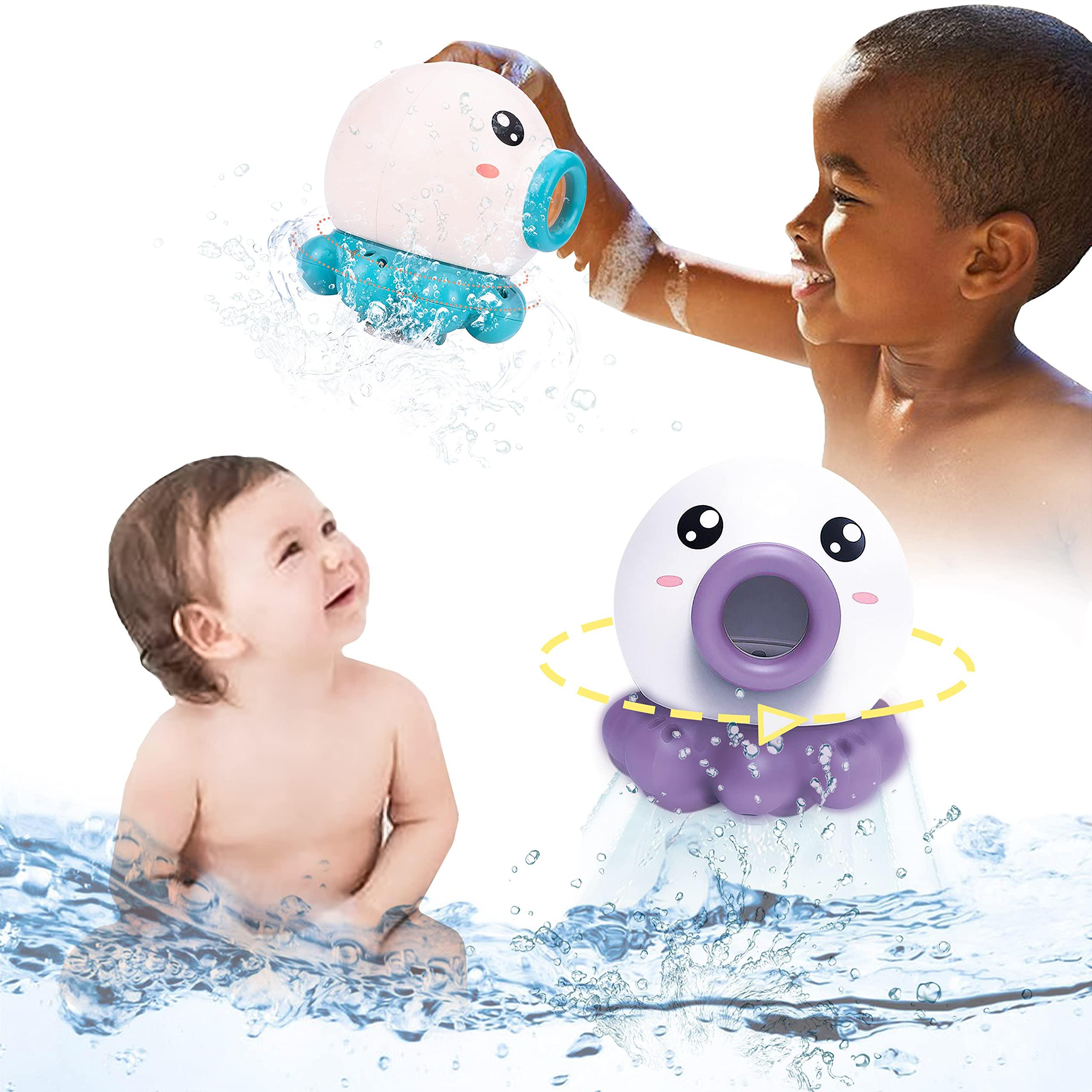 Octopus Fountain Bath Toy Water Jet Rotating Shower Bathroom Toy Summer Water Toys Sprinkler Beach Toys Kids Water Toys - Nioor