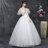 Large Size Wedding Dress Fat Bride Married Master Wedding Dress Was Thin And Simple Studio Covering Arms - Nioor