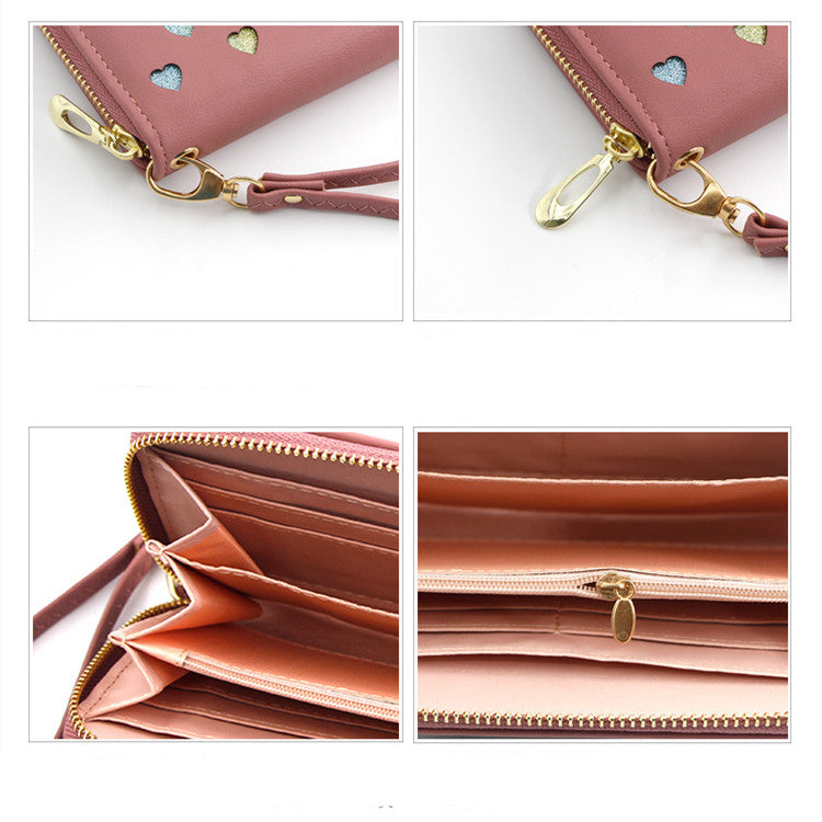 Women's Fashion Long Large Capacity Zipper Wallet