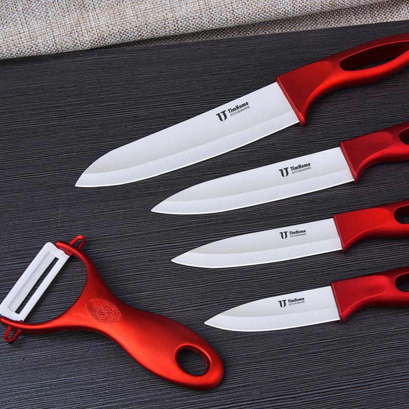 Ceramic Knife Set With New Painted Handle - Nioor