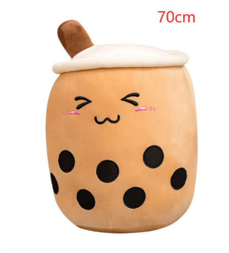 Cute Fruit Drink Plush Stuffed Soft Strawberry Milk Tea Plush Boba Tea Cup Toy Bubble Tea Pillow Cushion Kids Gift - Nioor