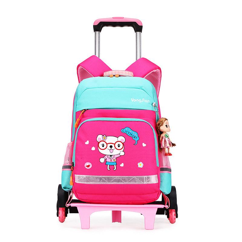 Korean Detachable Trolley Bag For Elementary School Students - Nioor