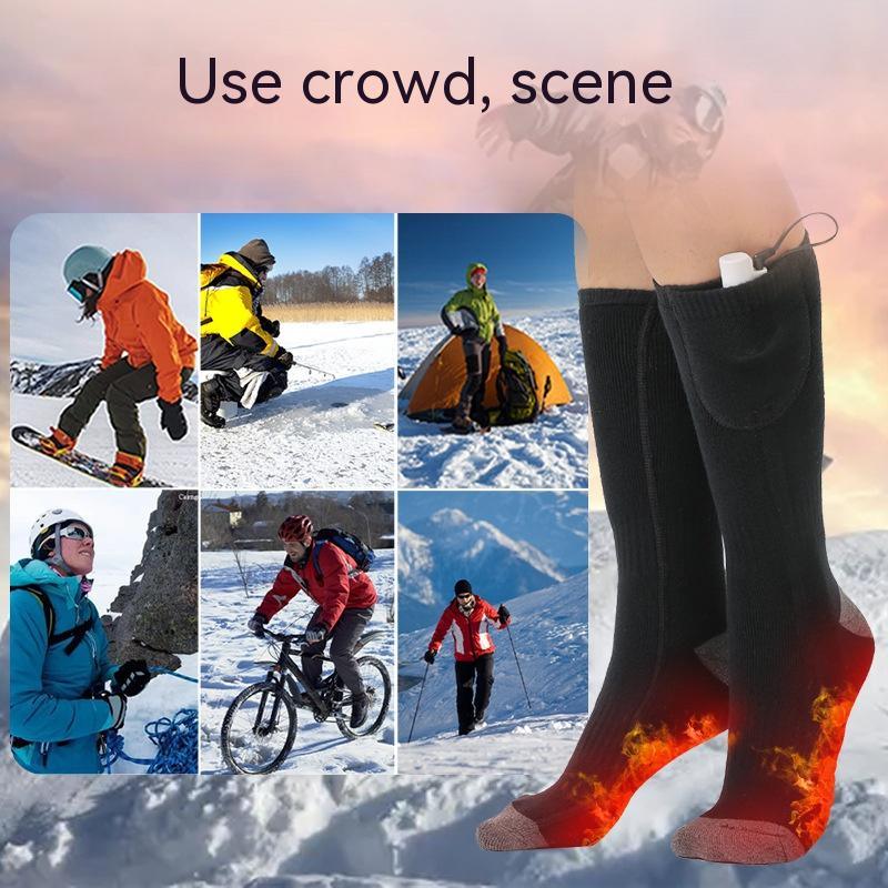 Men's And Women's Outdoor Fashion Full Foot Heating Socks - Nioor