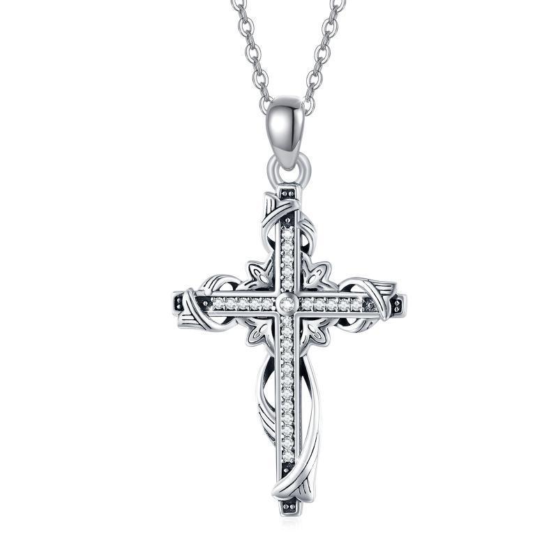 925 Sterling Silver for Women Cross Pendant Cross Jewelry Cross Necklace - Nioor