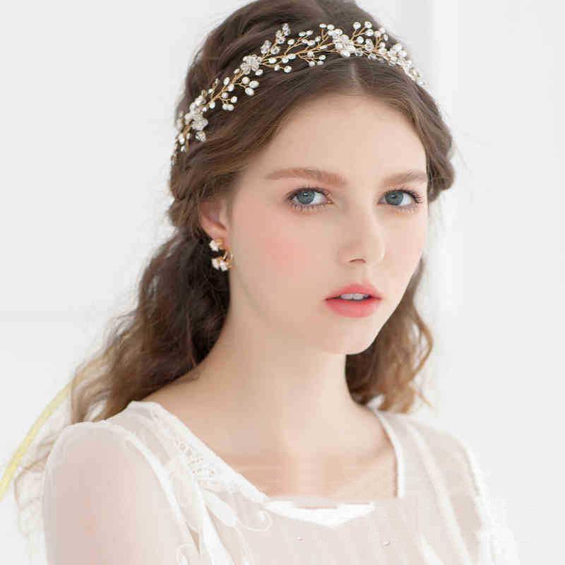 Fashion Wedding Styling Pearl Headwear - Nioor