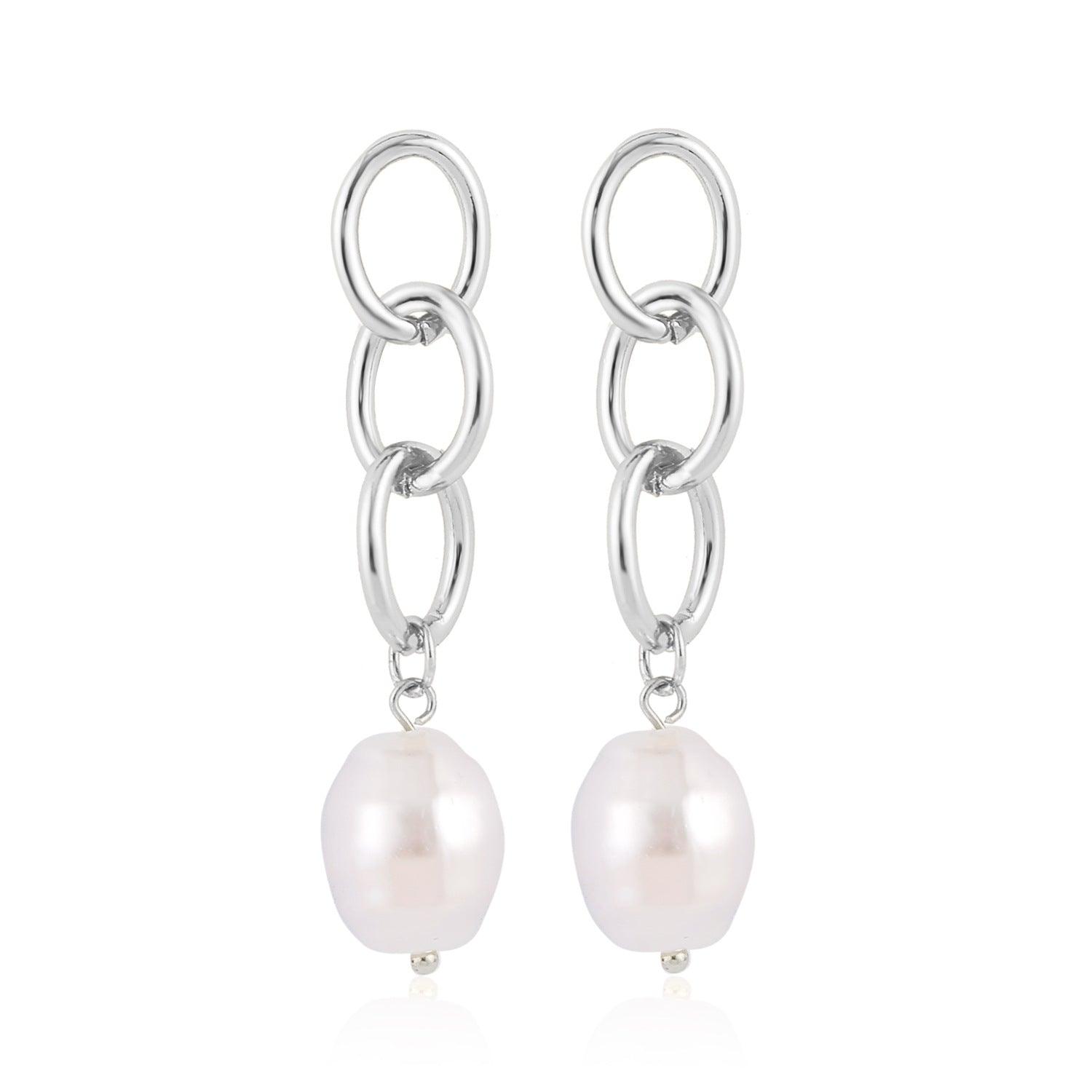 Ladies New Exquisite Pearl Earrings - Nioor