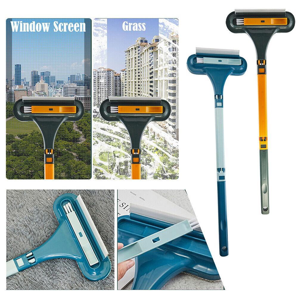 2 IN 1 Glass Cleaning Brush Car Windshield Home Window Glass Universal Detachable Squeegee Wiper Portable Cleaner Brushes - Nioor