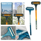 2 IN 1 Glass Cleaning Brush Car Windshield Home Window Glass Universal Detachable Squeegee Wiper Portable Cleaner Brushes - Nioor