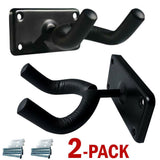 2 PCS Guitar Hangers Wall Mount Arm Instrument Display Holder Padded Hook Rack - Nioor