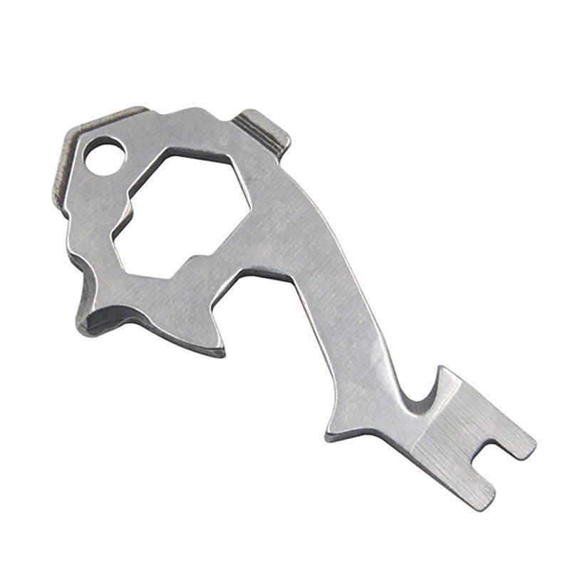 20-in-1 Stainless Steel Multi Tools Key Ring EDC Screwdriver Wrench Opener Set Pocket Outdoor Tool Multitool Keychain Portable - Nioor