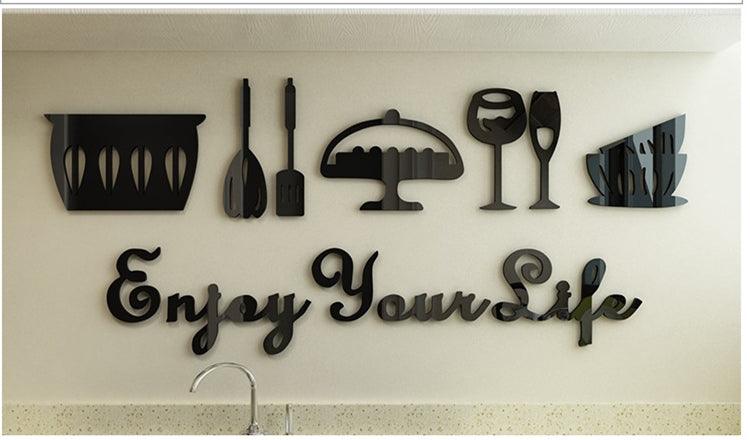 Cute minimalist kitchen decoration wall sticker - Nioor