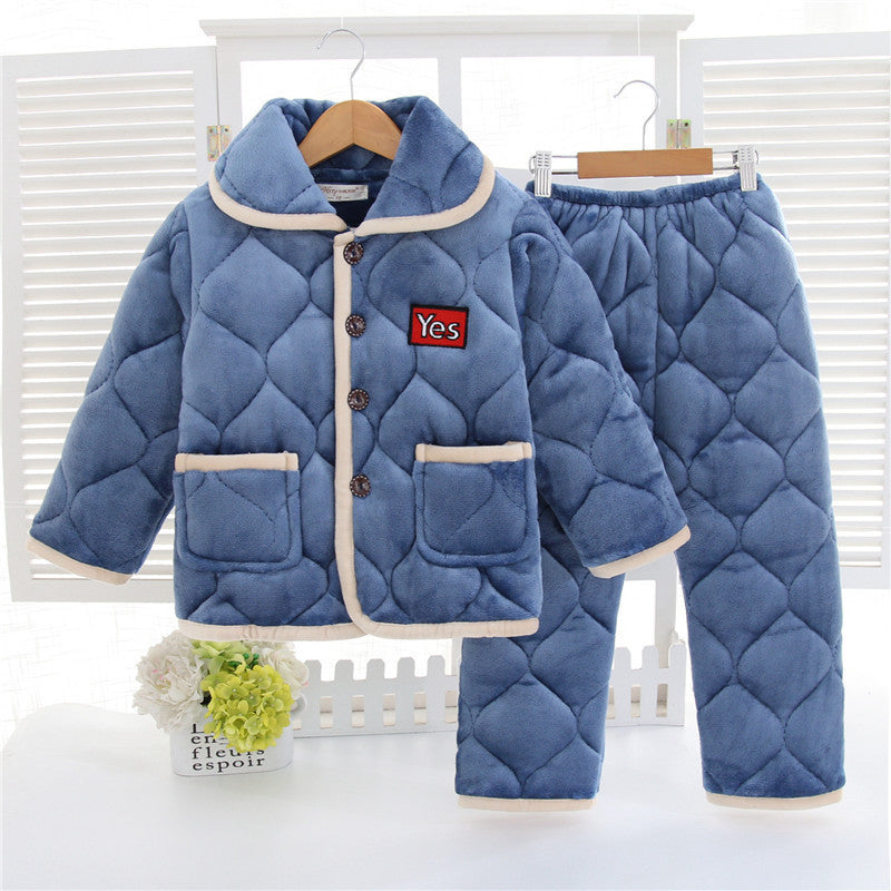 Children's warm pajamas set