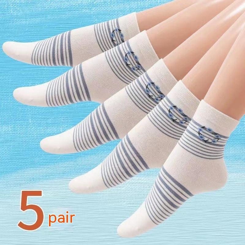 Men's And Women's Fashion Middle Warm Wear-resistant Sweat-absorbent Breathable Cotton Socks - Nioor