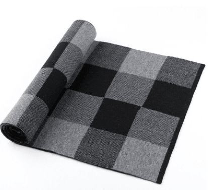 Men's scarf wool plaid scarf scarf winter scarf processing wholesale gift ladies knitting stitching - Nioor